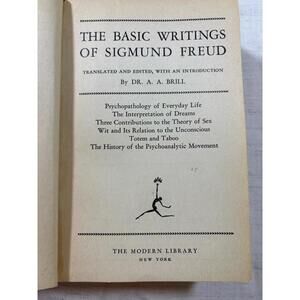 The Basic Writings of Sigmund Freud, Modern Library, 1938